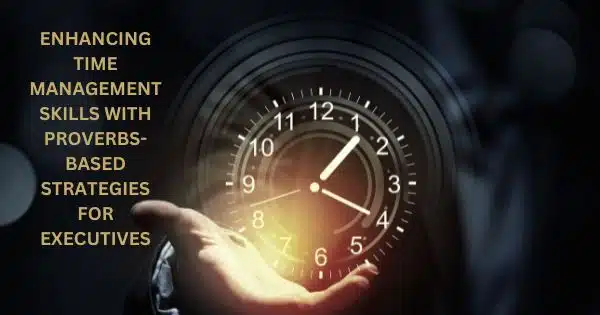 Enhancing time management skills is crucial for executives in today's fast-paced business world. Proverbs-based strategies offer valuable insights and wisdom that can help executives prioritize tasks, delegate effectively, and make the most of their time. By incorporating proverbs such as "time is money" or "don't put off until tomorrow what you can do today," executives can cultivate a mindset focused on efficiency and productivity. These timeless principles can guide executives in making sound decisions about how to allocate their time and resources, leading to improved performance and success in their roles. By implementing proverbs-based strategies, executives can develop a strategic approach to managing their time effectively, ultimately enhancing their leadership abilities and driving organizational success.